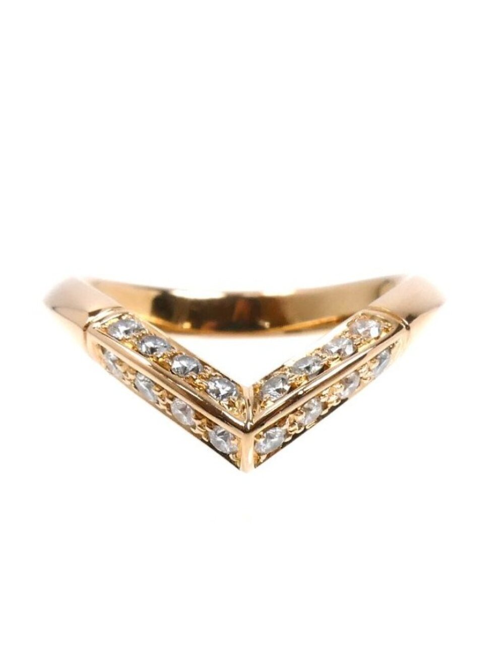Louis Vuitton 18K Pink Gold Ring Diamond 49 - Picture 4 of 8